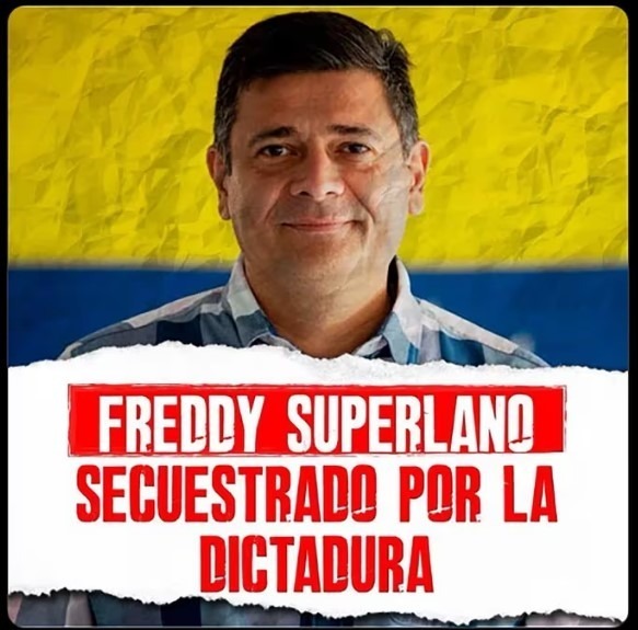 El régimen de Maduro secuestró al dirigente opositor venezolano Freddy Superlano en Caracas