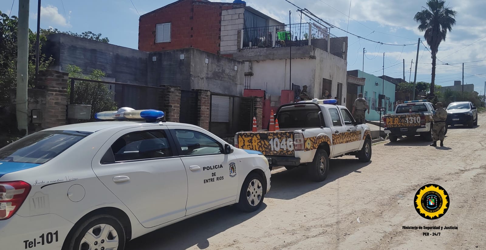 VÍCTORIA – EN LA TARDE DE ESTE LUNES SE CONCRETARON DOS ALLANAMIENTOS POR UN HECHO DE ABIGEATO – SECUESTRARON CARNE VACUNA, y DOS PERSONAS QUEDARON SUPEDITADAS A LA CASA JUDICIAL