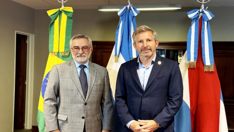 Frigerio trabaja en intensificar las relaciones comerciales con Brasil