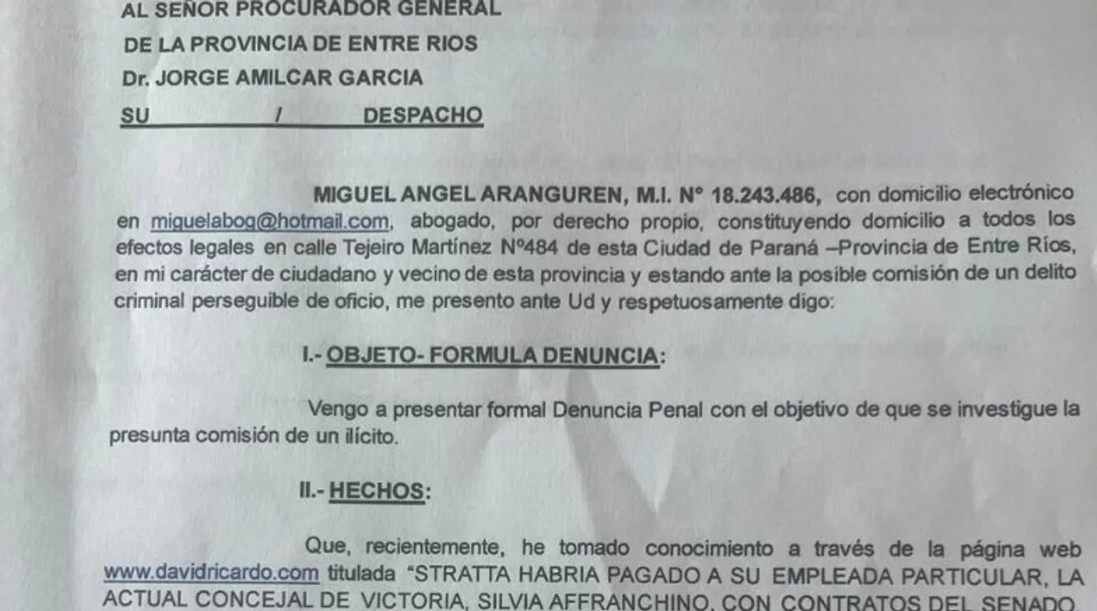 Apertura de Causa Penal Contra Ex Vicegobernadora por Denuncia de Corrupción