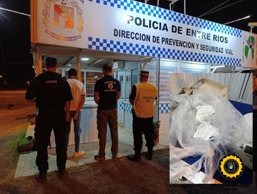 OPERATIVO DE LA DIVISION TOXICOLOGÍA VICTORIA,  SECUESTRAN CLORHIDRATO DE COCAÍNA EN EL PUESTO CAMINERO