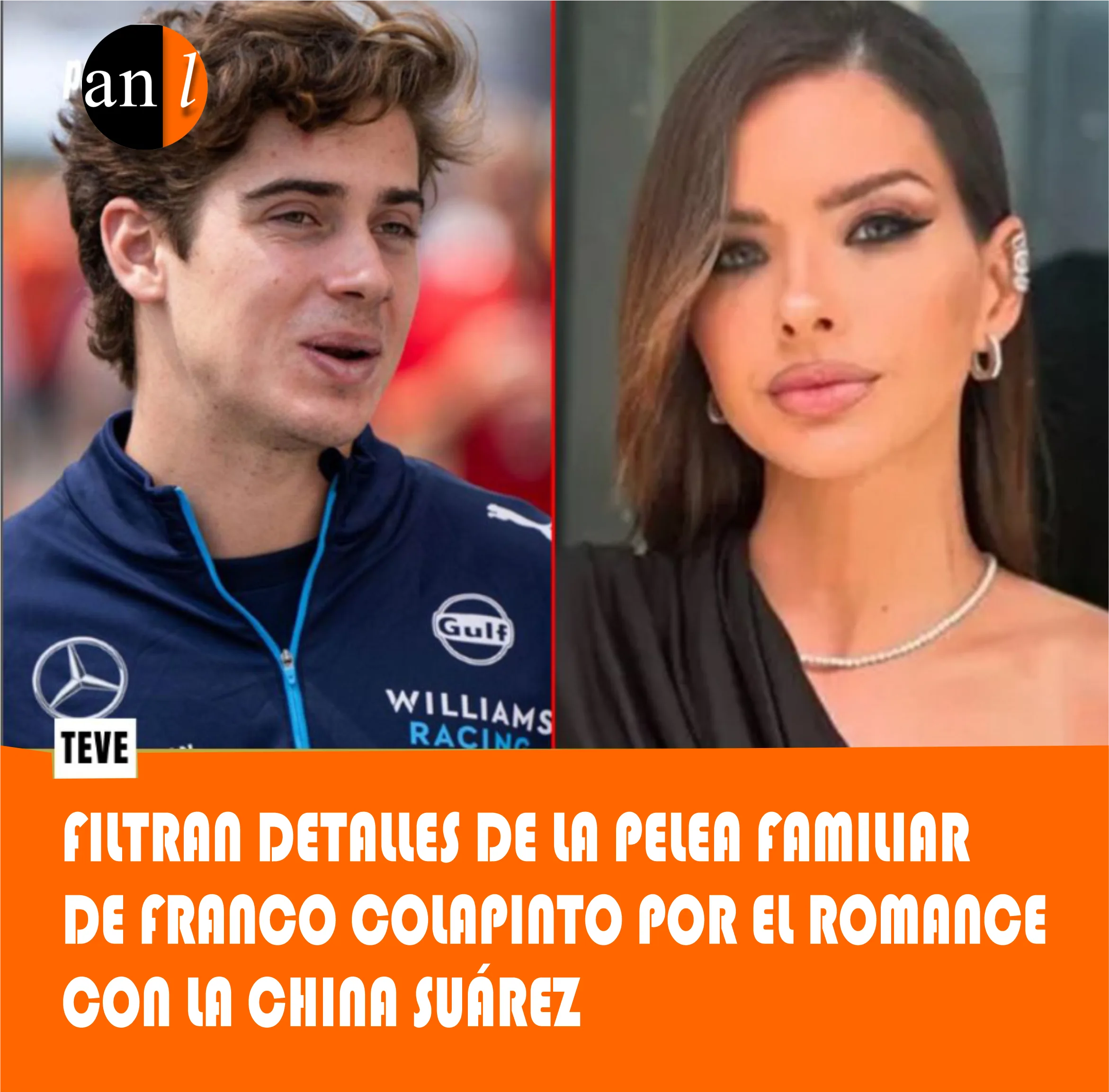 Filtran detalles de la pelea familiar de Franco Colapinto por el romance con la China Suárez