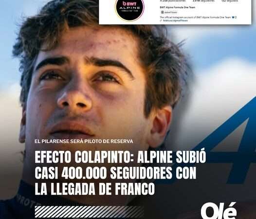 Franco Colapinto fue contratado por Alpine para continuar en la Fórmula 1