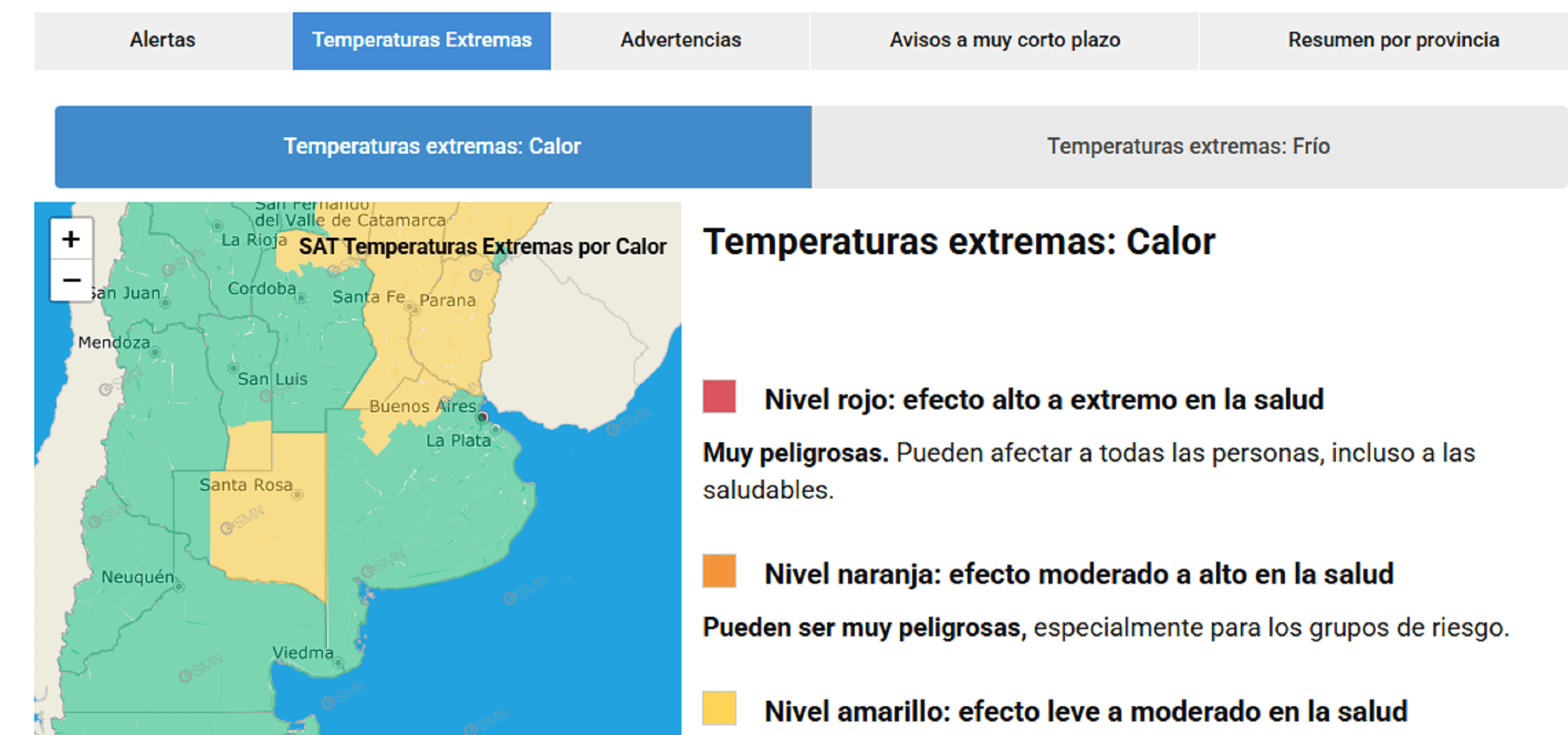 Se renueva la alerta amarilla en la provincia de Entre Ríos