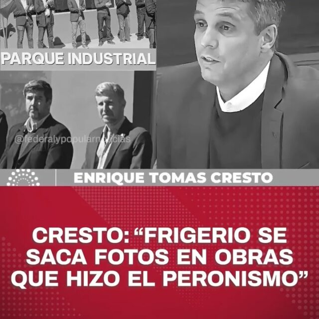 🔴 Cresto: "Frigerio se saca fotos en obras que hizo el peronismo".
#AnalisisLitoral, #EntreRios, #PoliticaEntreRios, #PoliticaArgentina, #Concordia, #Parana, #LitoralArgentino, #Federalismo, #Noticias, #Actualidad, @eloncecom, @elentrerios, @diarioriouruguay, @infobae, @todonoticias, @lanacion, @rosariotres, @diariolacapital, @lavozcomar, @cadena3com