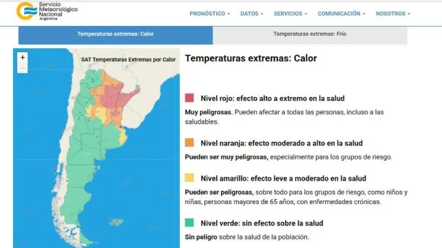 Rigen alertas roja y naranja para Entre Ríos