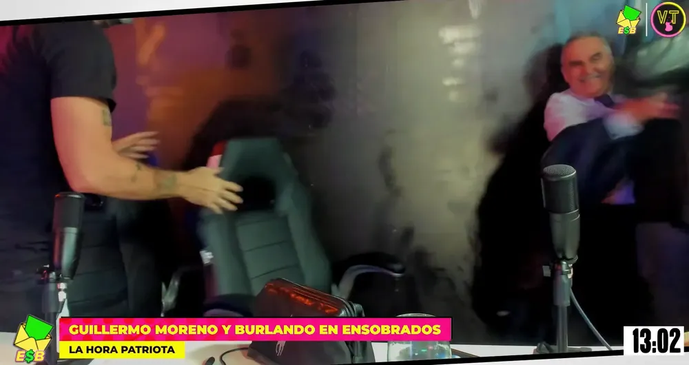 Belliboni se agarró a trompadas otra vez en un streaming: lo increpó un libertario y los tuvo que separar Guillermo Moreno